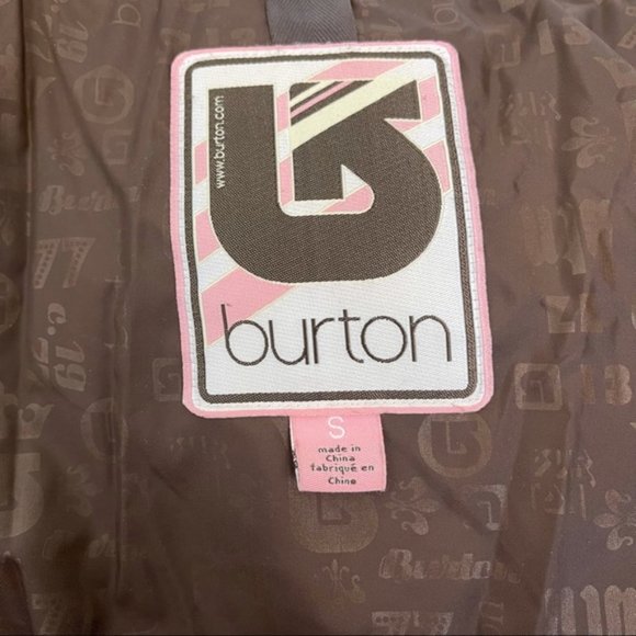 BURTON Suede Ski/Snow Winter Jacket Down Filled S - Picture 7 of 11